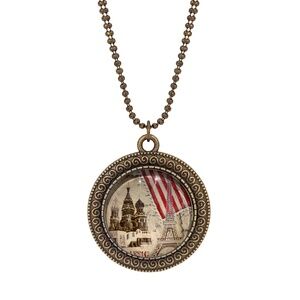 NWT Handmade One-of-a-Kind Eiffel Tower Pendant Necklace